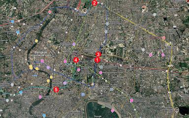 Bangkok-carrefours-embouteillage-carte