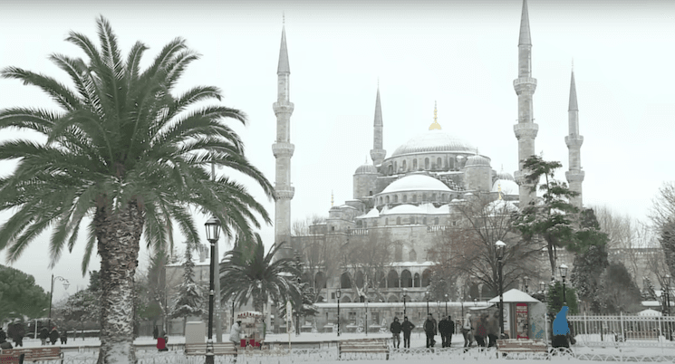 Mosquée bleue hiver Turquie