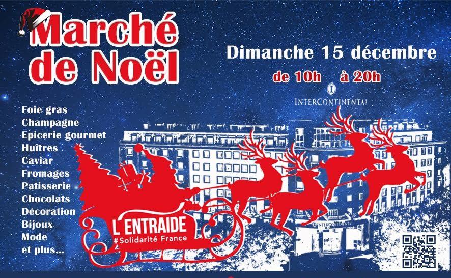 affiche Marché de Noël Enraide Madrid 2024