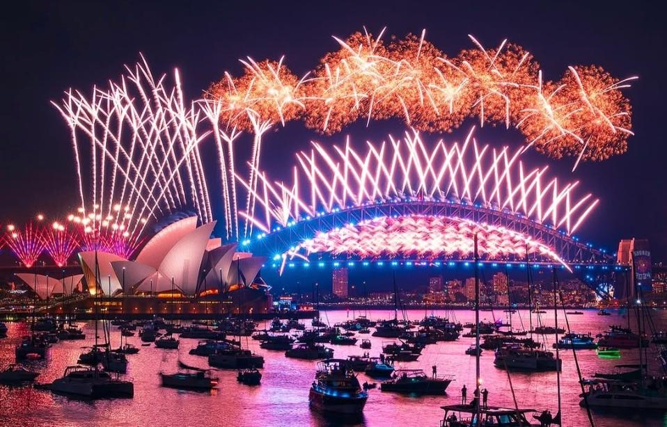 Feu d'artifice du nouvel an de Sydney