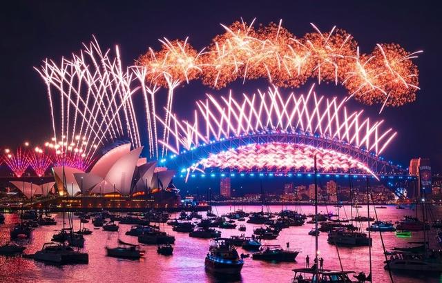 Feu d'artifice du nouvel an de Sydney