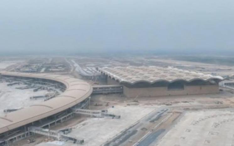 La construction de l'aéroport était finie à 65% en février 2024. Photo : STPM / Telegram