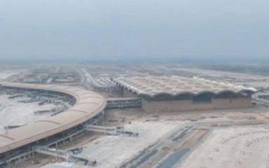 La construction de l'aéroport était finie à 65% en février 2024. Photo : STPM / Telegram