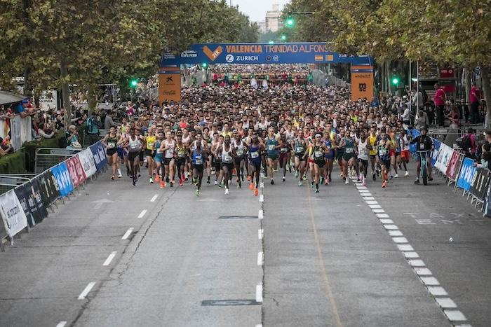 ligne de départ marathon de valencia 2024