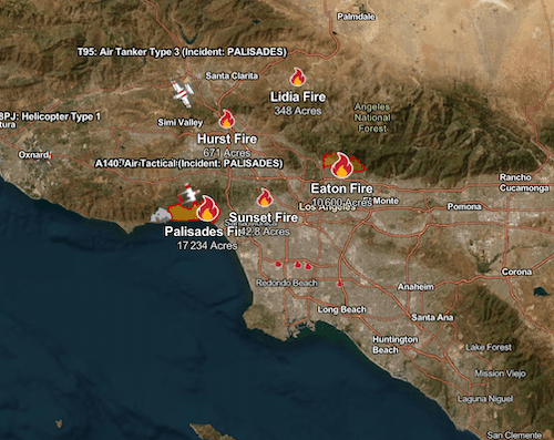 Les incendies ravagent los angeles, les Français en danger