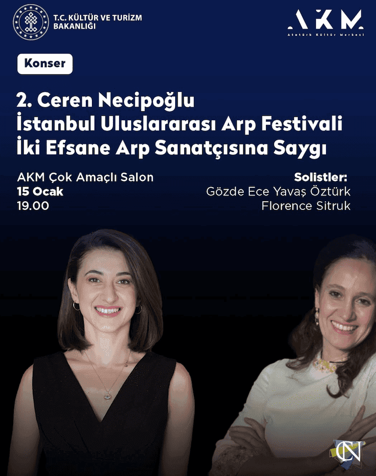 Affiche du concert Harpe Ceren Necipoğlu