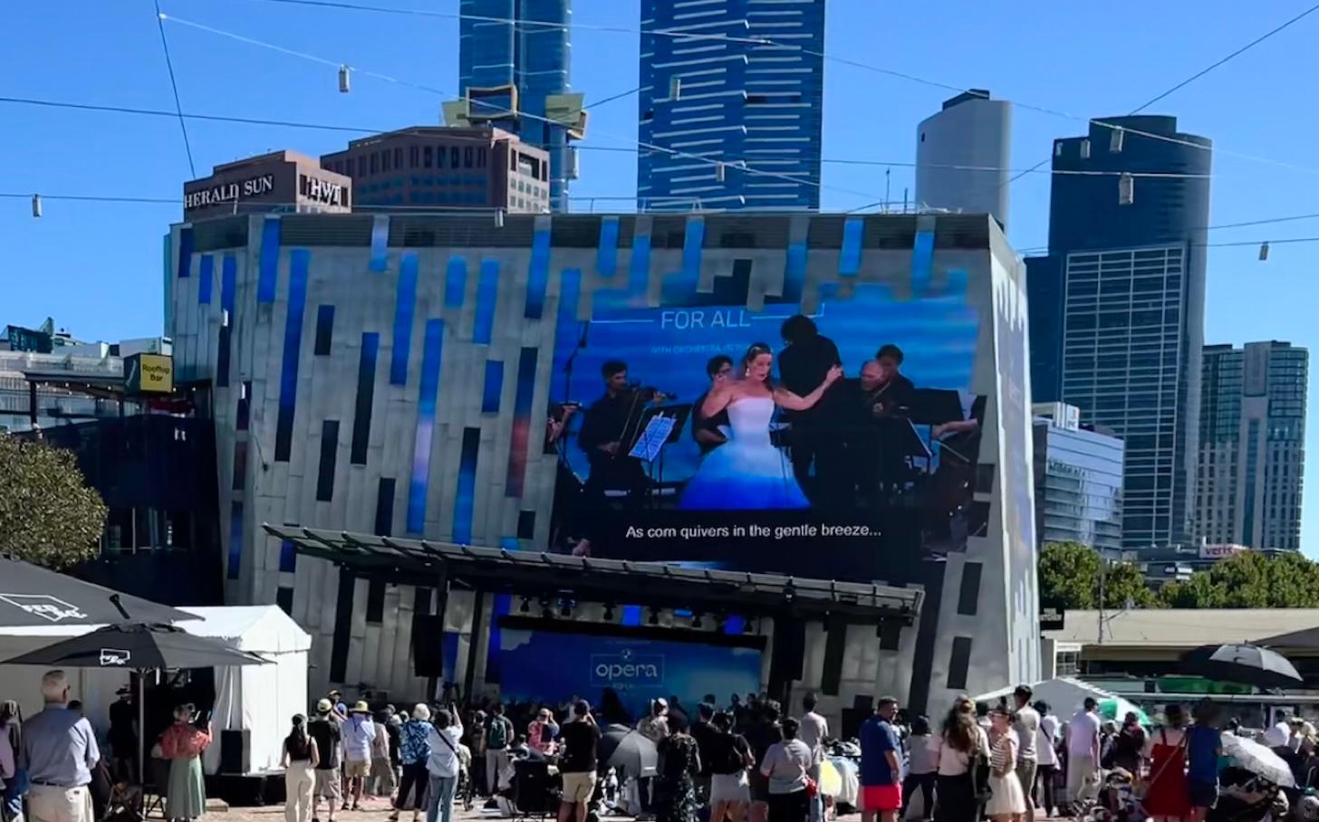 Opéra gratuit à Federation Square, Melbourne, le samedi 3 février 2024