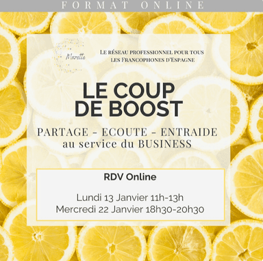 affiche jaune du coup de boost de mazette