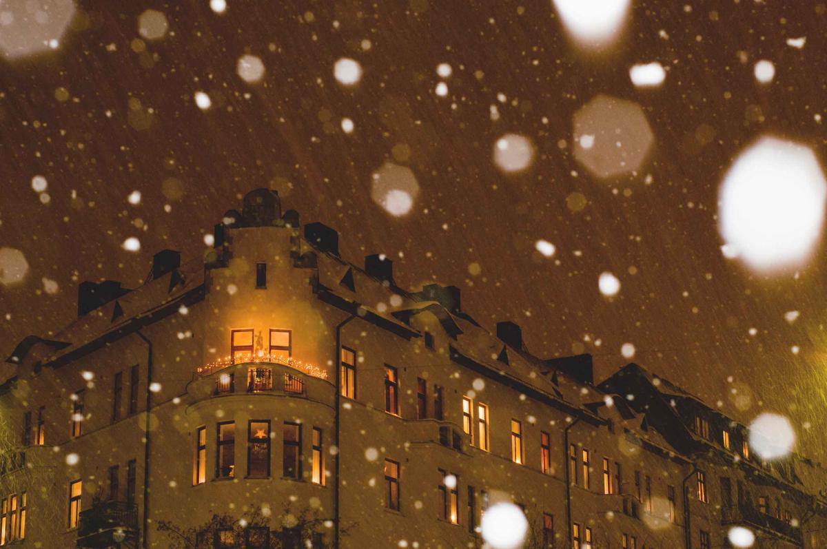 Stockholm sous la neige