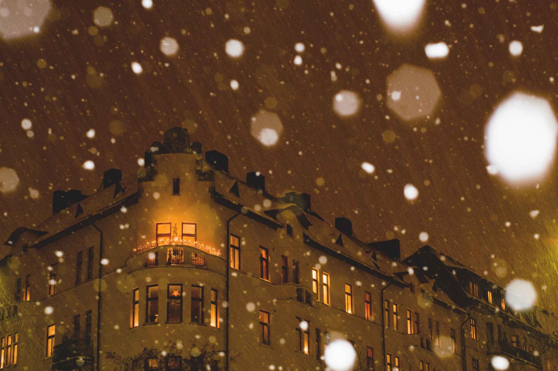 Stockholm sous la neige