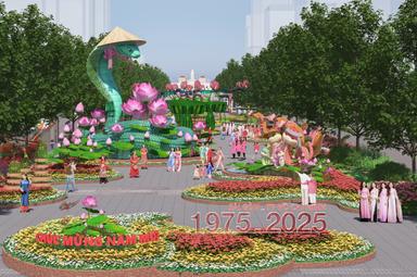 Maquette du festival de la rue Nguyen Hue