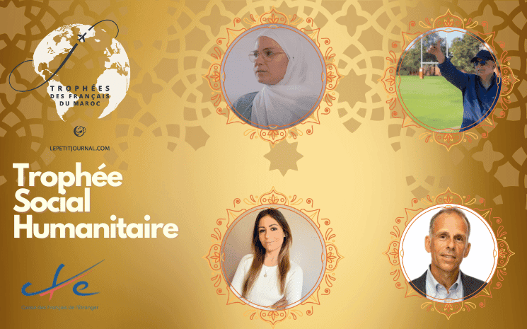 les 4 finalistes du Trophée Social et Humanitaire 2025 des Trophées des Français du Maroc