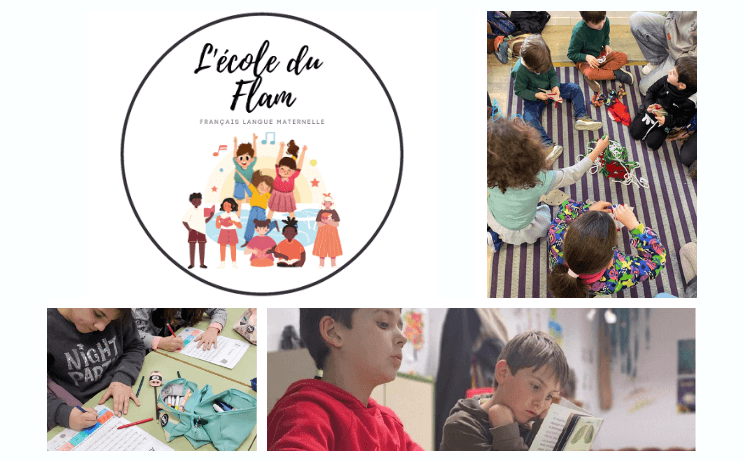 enfants de école du flam, en espagne