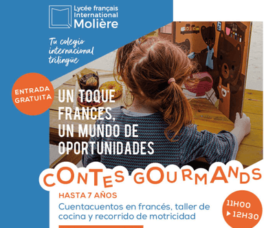 affiche des contes gourmands de la maternelle du lycée français de madrid