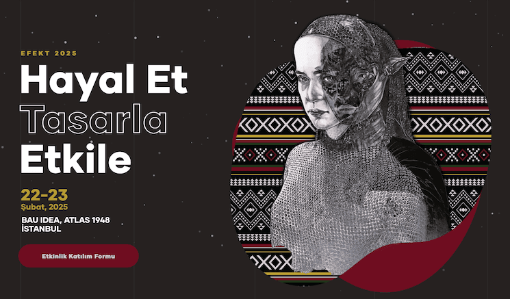 Affiche officielle des EFEKT Visual Effects Days 2025 à Istanbul, un événement dédié aux effets visuels avec conférences et ateliers immersifs.