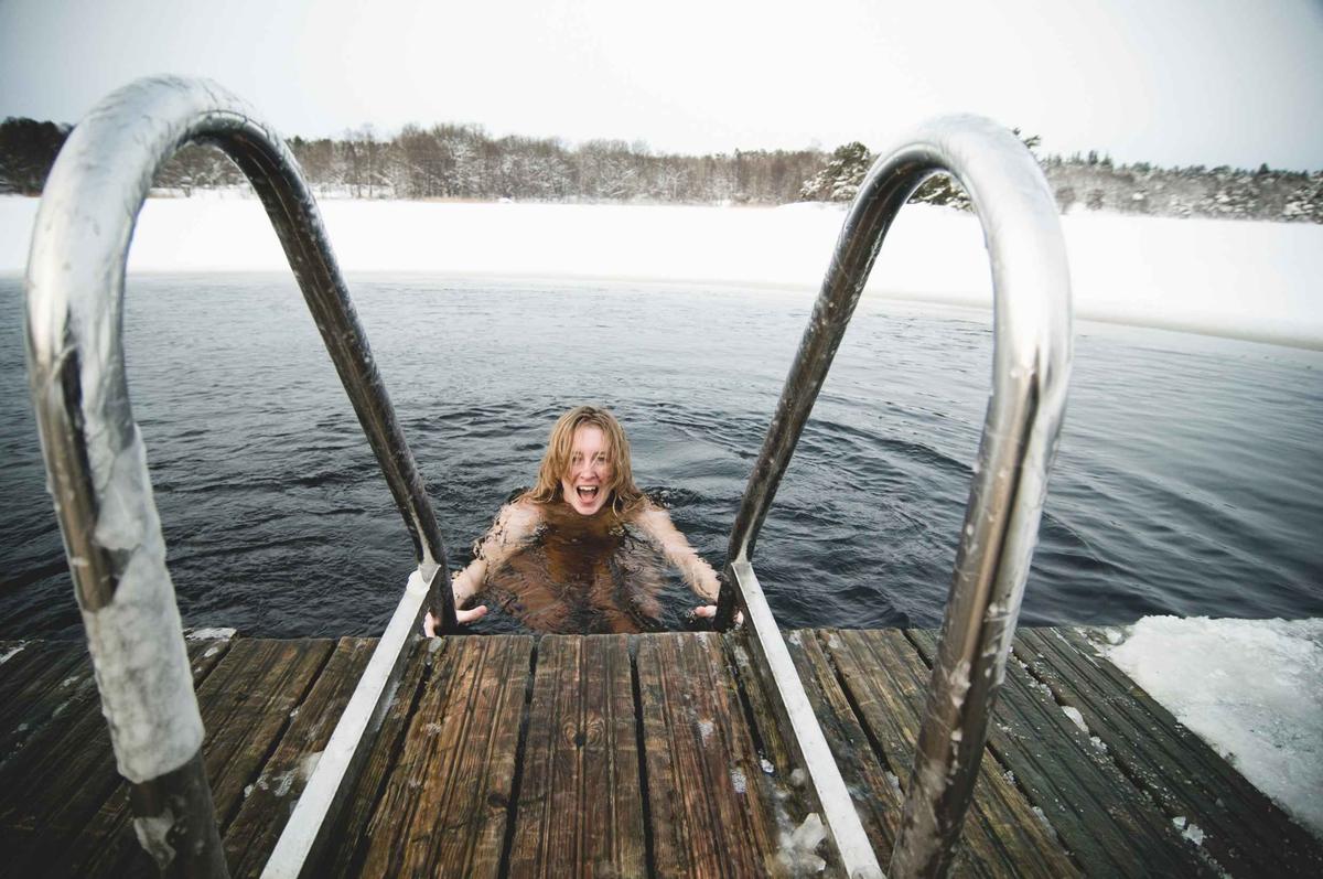 Bain d'hiver Suède