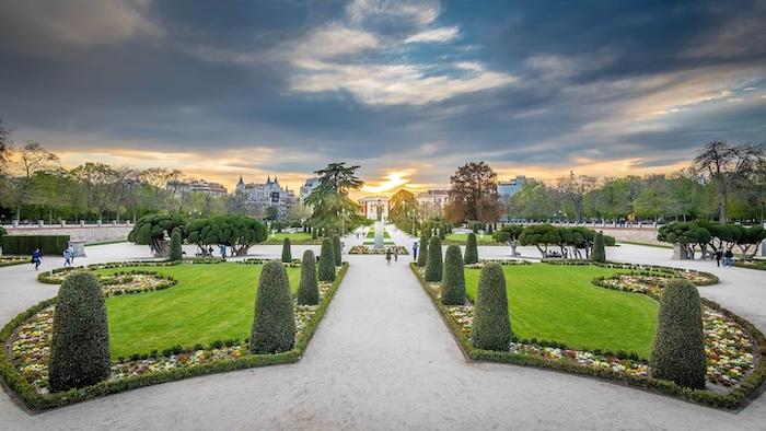 parc parterre à madrid en espagne