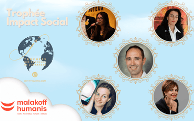 les 5 finalistes du Trophée Impact Social 2025