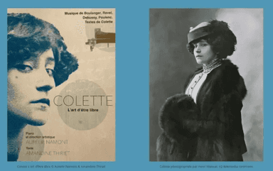 Affiche du spectacle Colette Colette our l'art d'être libre