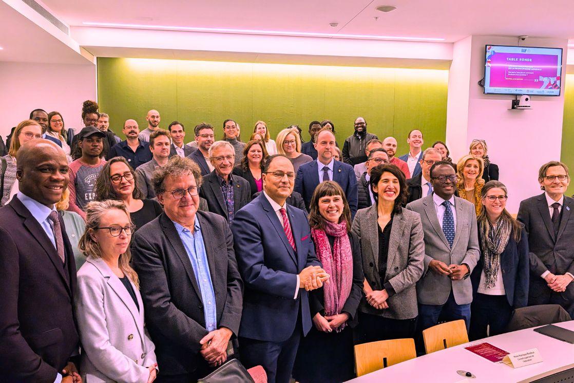 Participants à la table ronde de Agence universitaire de la Francophonie (AUF)