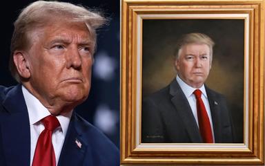 Portrait déformé Trump