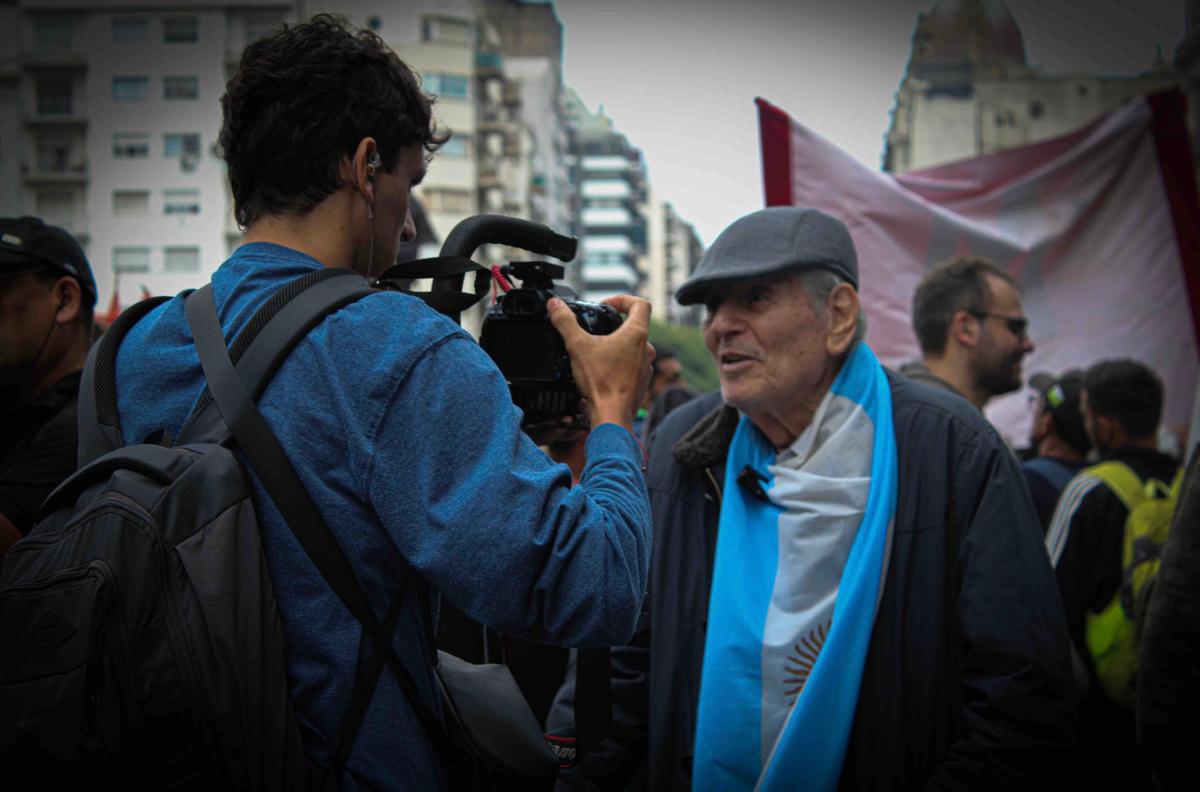 Grève des retraités Buenos Aires crédit: Jade Lucas