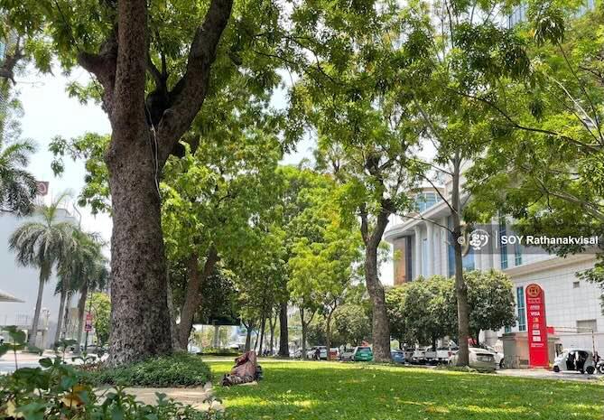 des espaces verts à phnom penh