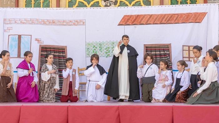Miracle de Sant Vicent représenté sur l’un des autels de Valencia.
