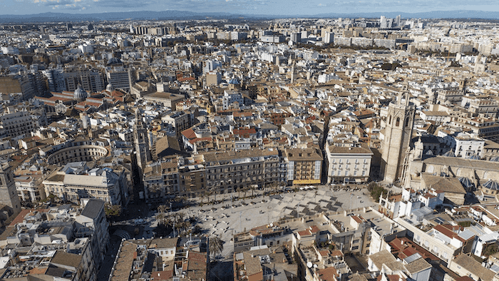 valencia, une ville cosmopolite vue du ciel