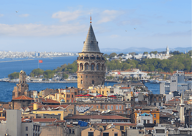 Vue d’ensemble d’Istanbul avec la tour de Galata - économie turque 2024