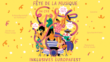 Affiche officiel de la Fête de la musique 2025 au Centre Français de Berlin