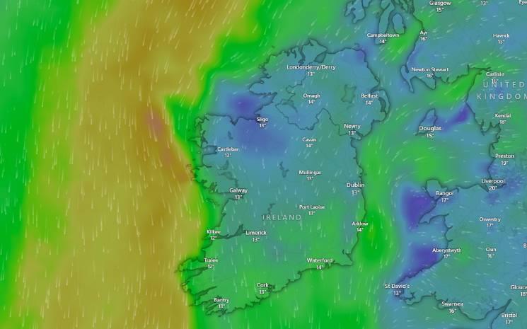 Windy Weather Forecast Ireland