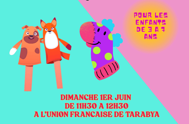 Atelier marionnettes pour enfants à l’Union Française de Tarabya, Istanbul, juin 2025