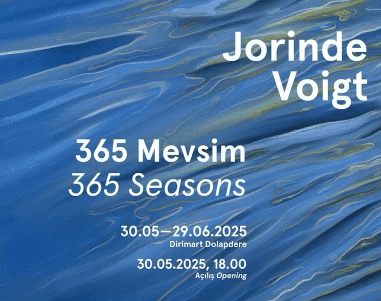 Affiche de l’exposition “365 Seasons” de Jorinde Voigt à Dirimart Dolapdere