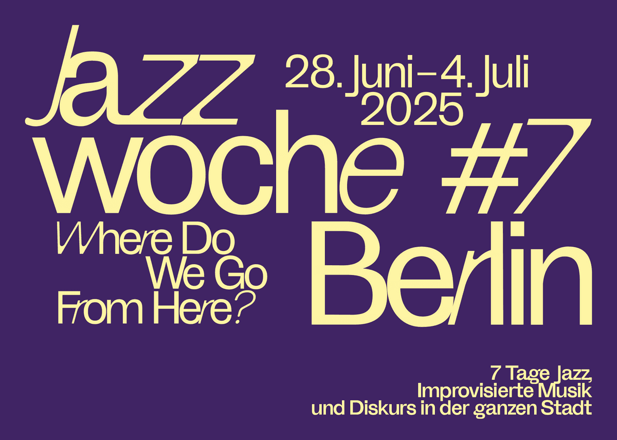 Affiche officielle de la Jazz Week 2025 à Berlin