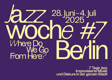 Affiche officielle de la Jazz Week 2025 à Berlin