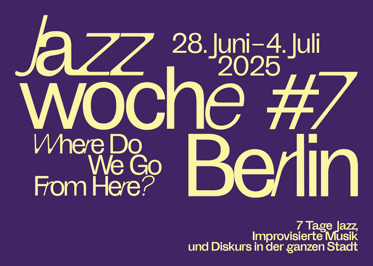 Affiche officielle de la Jazz Week 2025 à Berlin