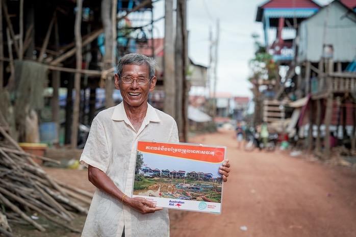 Des latrines surélevées pour améliorer l’assainissement autour du lac Tonlé Sap