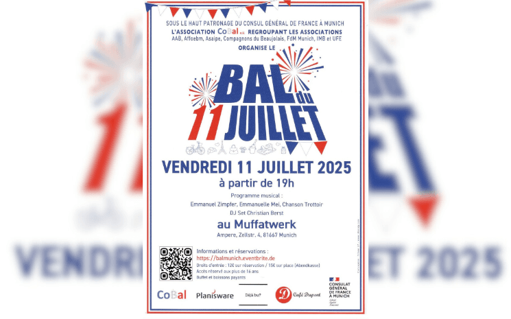 Affiche pour le bal du 14 juillet