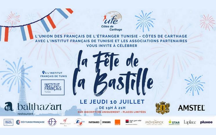fête de la bastille ufe côtes de carthage tunisie
