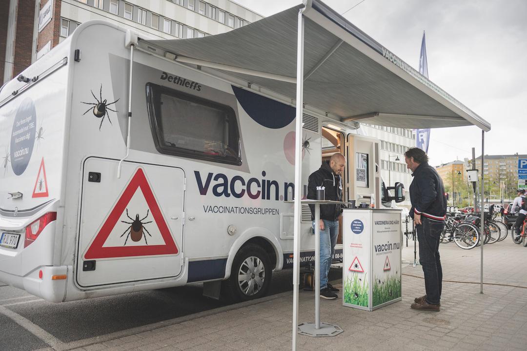 bus vaccination tiques Stockholm