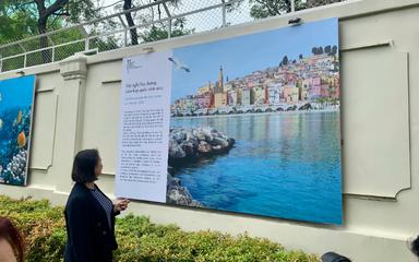 Photographie de la ville de Nice, où se tient actuellement la Conférence des Nations Unies sur les océans.