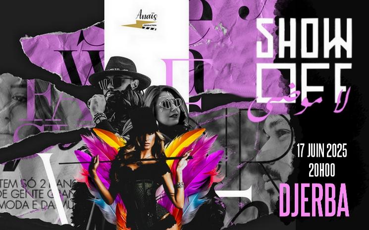 show off djerba 17 juin 2025 tunisie piece de theatre miss anais