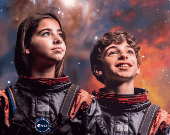 deux jeunes astrononautes au space camp valencia 2025
