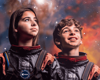 deux jeunes astrononautes au space camp valencia 2025