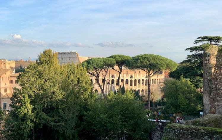 vue sur le colisée à rome