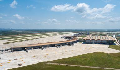 Techo International Airport Aerial