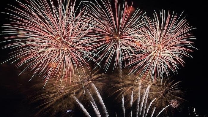 feu d'artifice à valencia