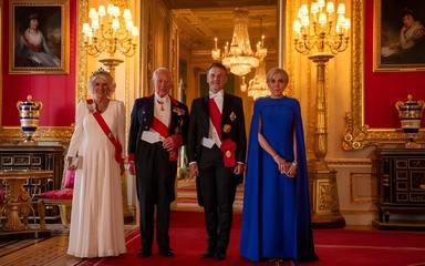 macron famille royale britannique