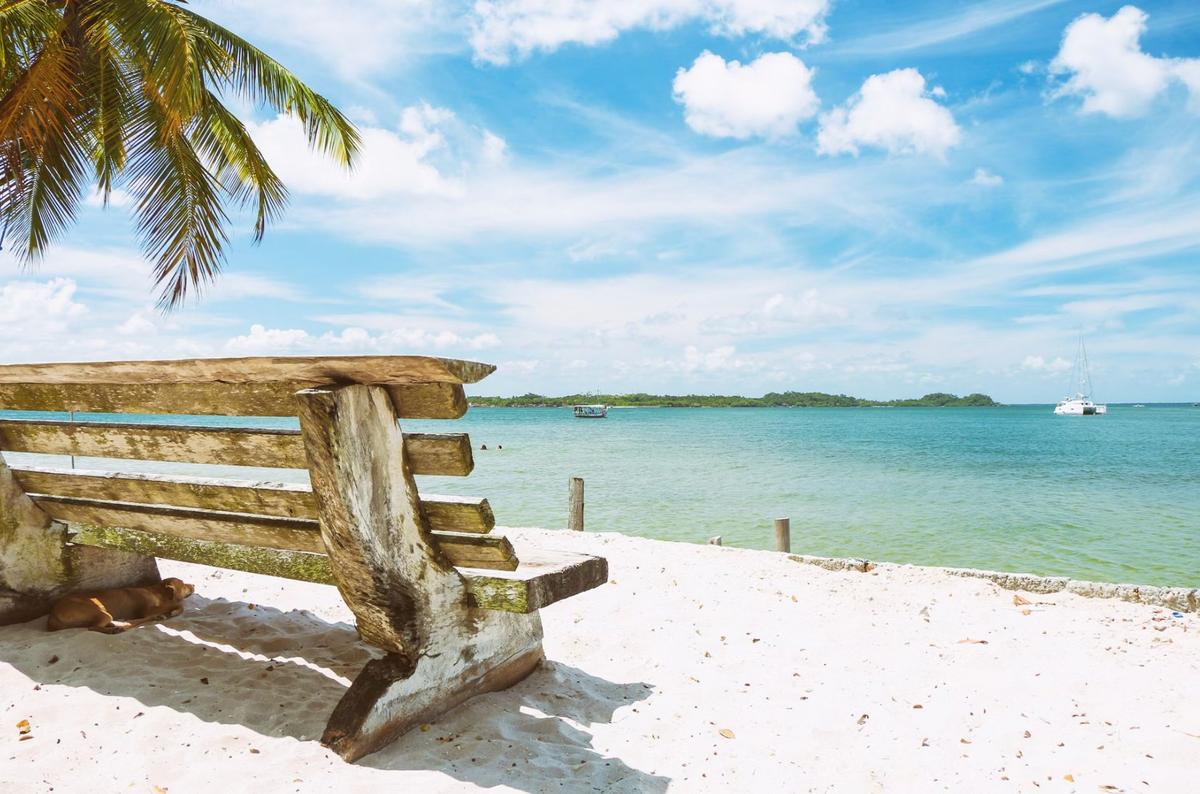 Un banc sur la plage